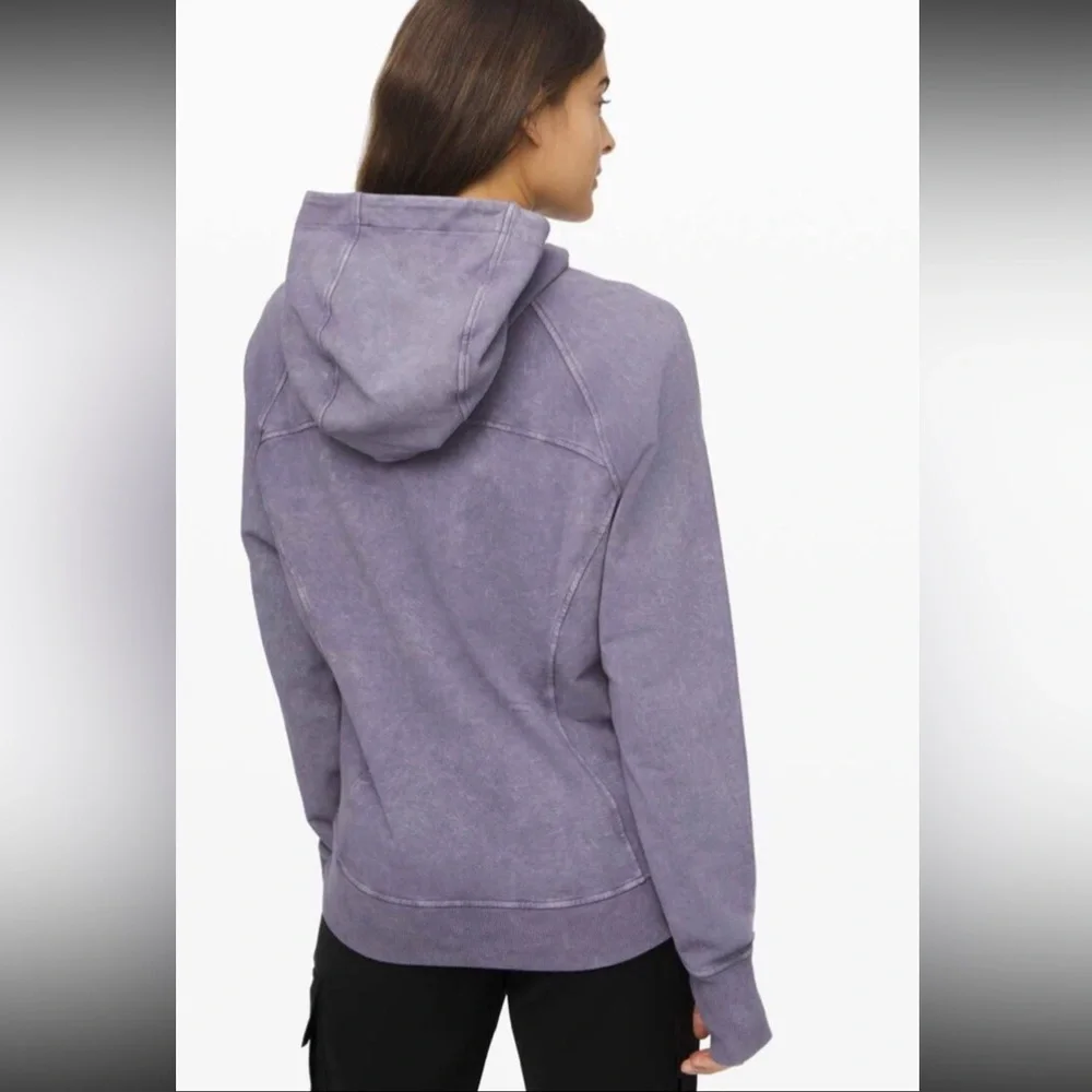 Lululemon Women’s Washed‎ Purple Quartz Scuba Hoodie Size 4